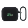 Lacoste для AirPods Pro 3 чехол Liquid silicone Croc Logo Black