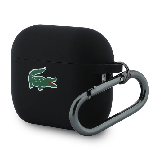 Lacoste для AirPods Pro 3 чехол Liquid silicone Croc Logo Black