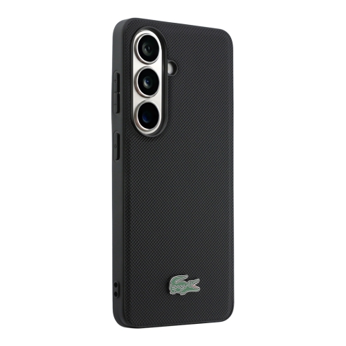 Lacoste для Galaxy S26+ чехол PVC Lacquer Metal logo Hard Black (MagSafe)
