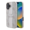 Guess для iPhone 16 чехол PU 4G Stripes Hard Pink (MagSafe)