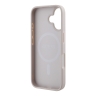 Guess для iPhone 16 чехол PU 4G Stripes Hard Pink (MagSafe)