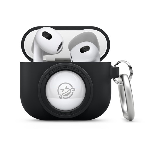Чехол Elago Unique AT Snarpshot Hang case для AirPods 3 (2021), Black