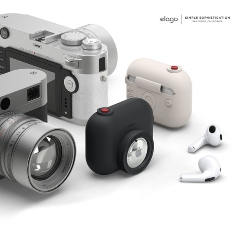 Чехол Elago Unique AT Snarpshot Hang case для AirPods 3 (2021), Black