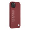 Чехол BMW Signature Liquid Silicone Laser logo для iPhone 13, красный (Magsafe)