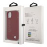 Чехол BMW Signature Liquid Silicone Laser logo для iPhone 13, красный (Magsafe)