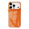 BlueO чехол для iPhone 17 Pro Max/18 Pro Max, Steed Woven Air Aramid (Kevlar) Orange (MagSafe)