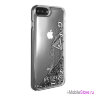 Чехол Guess Glitter Hard для iPhone 7 Plus/8 Plus, серебристый