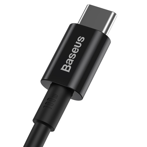 Кабель Baseus Superior Series Fast Charging Data Cable USB-C на USB-C 100W (2 м), черный