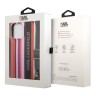 Чехол Lagerfeld Crossbody PC/TPU Color stripes with Strap Hard для iPhone 13 Pro Max, розовый