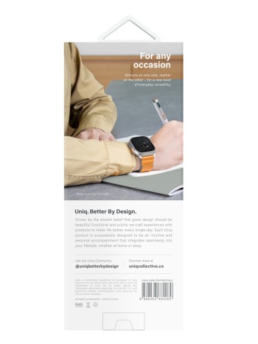 Ремешок Uniq Revix Premium Edition для Apple Watch 42-41-40 mm, Arctic/Soft Blue