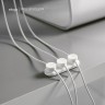 Органайзер для проводов Elago Magnetic Cable management (3 держателя + база), белый