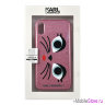 Чехол Karl Lagerfeld Glam Choupette Hard Glitter для iPhone X/XS, розовый
