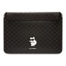 Karl Lagerfeld для ноутбуков 13"/14" чехол Saffiano Sleeve Monogram NFT Choupette Black