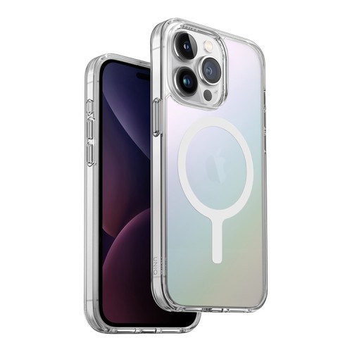 Uniq для iPhone 15 Pro Max чехол Lifepro Xtreme AF Iridescent (MagSafe), матовый-радужный