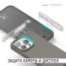 Elago для iPhone 15 Pro чехол Soft silicone (Liquid) Medium Gray (MagSafe)