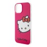 Hello Kitty для iPhone 15 чехол PC/TPU Kitty Head Hard Pink