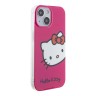 Hello Kitty для iPhone 15 чехол PC/TPU Kitty Head Hard Pink