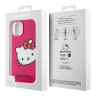 Hello Kitty для iPhone 15 чехол PC/TPU Kitty Head Hard Pink