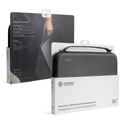 Tomtoc Laptop чехол FancyCase-A06 Laptop Hard Shell Case 14" Black