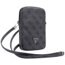 Guess для смартфонов сумка Wallet Zipper Pouch 4G with Triangle metal logo Black