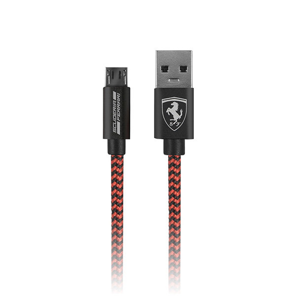 Ferrari Nylon micro USB (1.5 м), красный FETCNYUBK