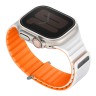 Uniq для Apple Watch 49-46-45-44 mm ремешок Revix EVO reversible Magnetic Amber Orange/White