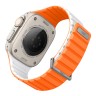 Uniq для Apple Watch 49-46-45-44 mm ремешок Revix EVO reversible Magnetic Amber Orange/White