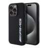 AMG для iPhone 15 Pro чехол Liquid silicone Big Logo Hard Black (MagSafe)