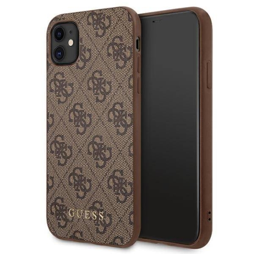 Чехол Guess 4G Collection Hard для iPhone 11, коричневый