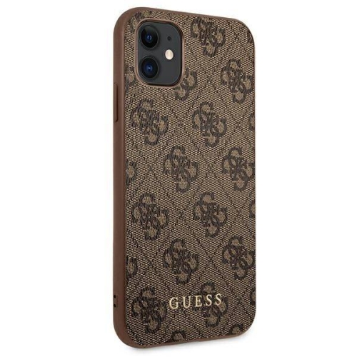 Чехол Guess 4G Collection Hard для iPhone 11, коричневый