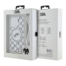 Karl Lagerfeld для iPhone 15 Pro чехол Crossbody PC/TPU NFT Karl & Choup Head прозрачный (MagSafe) + Cord