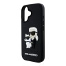 Karl Lagerfeld для iPhone 16 чехол 3D Rubber NFT Karl&Choupette Black