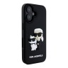 Karl Lagerfeld для iPhone 16 чехол 3D Rubber NFT Karl&Choupette Black