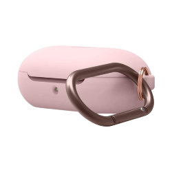 Силиконовый чехол Elago Hang case для Galaxy Buds|Buds+ с карабином, розовый