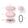 Силиконовый чехол Elago Hang case для Galaxy Buds|Buds+ с карабином, розовый