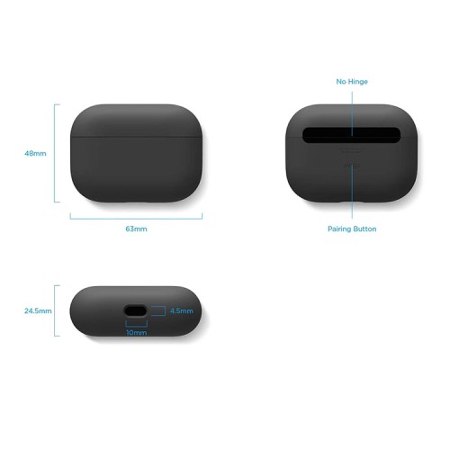 Чехол Elago Liquid case для AirPods Pro, черный