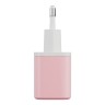 Energea СЗУ Bazic GoPort Velox Kit GaN35, USB-C+USB-A +кабель Weave USB-C to C 1.5m Peach