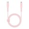 Energea Кабель FLOW USB-C to Lightning MFI C94 PD60W 3A Nanoweave Magnetic tie Pink 1.5m