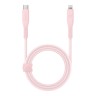 Energea Кабель FLOW USB-C to Lightning MFI C94 PD60W 3A Nanoweave Magnetic tie Pink 1.5m