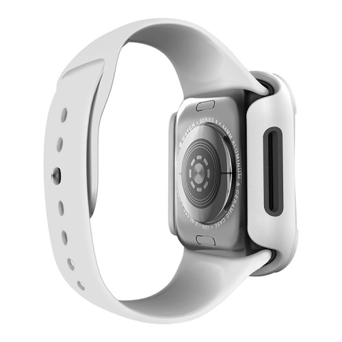 Чехол со стеклом Uniq Torres 9H glass Anti-microbial для Apple Watch 4/5/6/SE 40 мм, белый