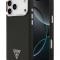Guess для iPhone 17 Pro чехол PU Grained leather Triangle metal logo & Camera Hard Black (MagSafe)