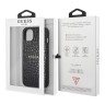 Чехол Guess PU Croco with metal logo Hard для iPhone 13, черный