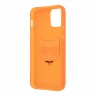 Karl Lagerfeld TPU FLUO Choupette Hard чехол для iPhone 13 mini, оранжевый