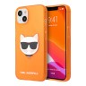 Karl Lagerfeld TPU FLUO Choupette Hard чехол для iPhone 13 mini, оранжевый