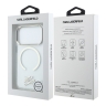 Karl Lagerfeld для iPhone 17 Pro чехол IML Initials Metal logo & Camera прозрачный (MagSafe)