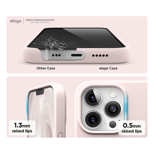 Чехол Elago MagSafe Soft Silicone для iPhone 13 Pro, розовый