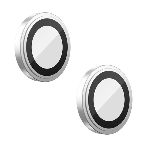 Защитное стекло BLUEO Camera Armor Lens для камеры iPhone 13 | 13 mini, Silver (2 шт)