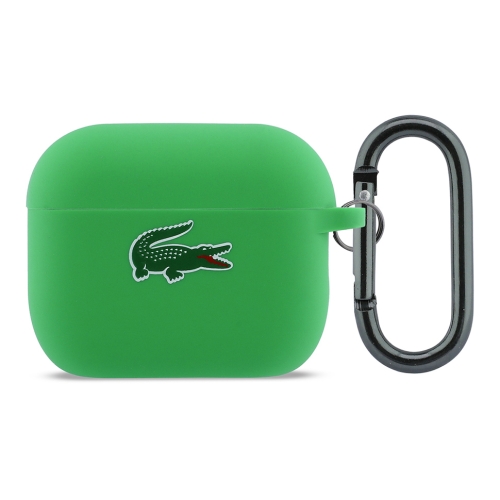 Lacoste для AirPods Pro 3 чехол Liquid silicone Croc Logo Green
