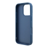 Guess для iPhone 16 Pro Max чехол PU 4G Big metal logo Hard + Pearl Hand Strap Blue