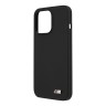 Чехол BMW M-Collection Liquid Silicone для iPhone 13 Pro, черный (Magsafe)
